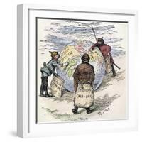 Cartoon: Imperialism, 1885-Thomas Nast-Framed Giclee Print