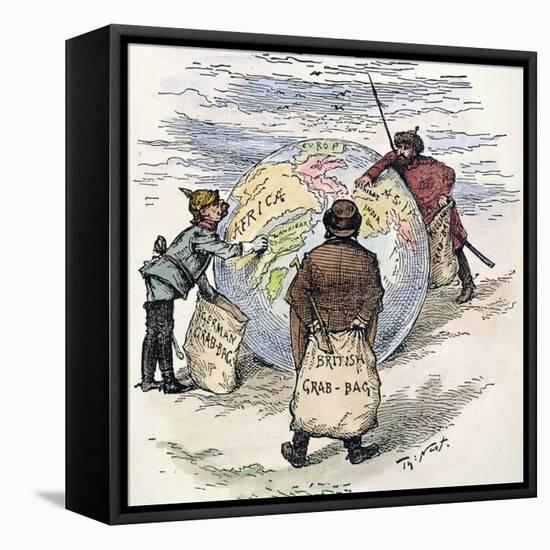 Cartoon: Imperialism, 1885-Thomas Nast-Framed Stretched Canvas