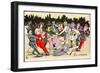 Cartoon Impression of the Russo-Japanese War-null-Framed Art Print