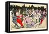Cartoon Impression of the Russo-Japanese War-null-Framed Stretched Canvas