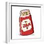 Cartoon Jar of Jam-lineartestpilot-Framed Art Print