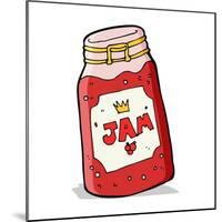 Cartoon Jar of Jam-lineartestpilot-Mounted Art Print