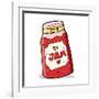 Cartoon Jar of Jam-lineartestpilot-Framed Art Print