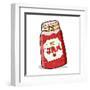 Cartoon Jar of Jam-lineartestpilot-Framed Art Print