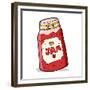 Cartoon Jar of Jam-lineartestpilot-Framed Premium Giclee Print