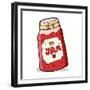 Cartoon Jar of Jam-lineartestpilot-Framed Premium Giclee Print