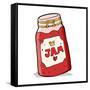 Cartoon Jar of Jam-lineartestpilot-Framed Stretched Canvas