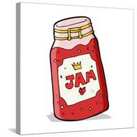 Cartoon Jar of Jam-lineartestpilot-Stretched Canvas