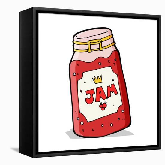 Cartoon Jar of Jam-lineartestpilot-Framed Stretched Canvas