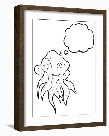 Cartoon Jellyfish-lineartestpilot-Framed Photographic Print