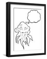 Cartoon Jellyfish-lineartestpilot-Framed Photographic Print