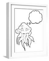 Cartoon Jellyfish-lineartestpilot-Framed Photographic Print