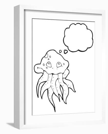 Cartoon Jellyfish-lineartestpilot-Framed Photographic Print