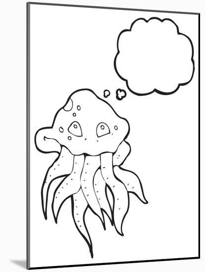 Cartoon Jellyfish-lineartestpilot-Mounted Photographic Print