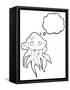 Cartoon Jellyfish-lineartestpilot-Framed Stretched Canvas