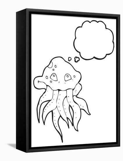 Cartoon Jellyfish-lineartestpilot-Framed Stretched Canvas