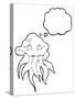Cartoon Jellyfish-lineartestpilot-Stretched Canvas