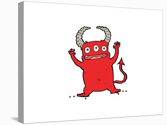 Cartoon Little Devil-lineartestpilot-Stretched Canvas