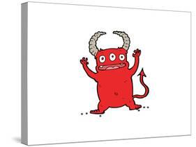 Cartoon Little Devil-lineartestpilot-Stretched Canvas