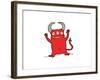 Cartoon Little Devil-lineartestpilot-Framed Art Print