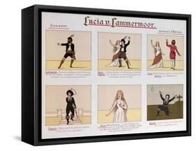Cartoon Making Fun of the Opera Lucia Di Lammermoor by Donizetti-null-Framed Stretched Canvas