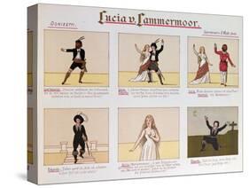 Cartoon Making Fun of the Opera Lucia Di Lammermoor by Donizetti-null-Stretched Canvas