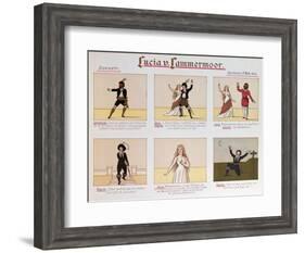 Cartoon Making Fun of the Opera Lucia Di Lammermoor by Donizetti-null-Framed Giclee Print