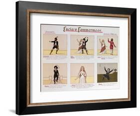 Cartoon Making Fun of the Opera Lucia Di Lammermoor by Donizetti-null-Framed Giclee Print