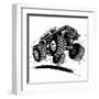 Cartoon Monster Truck-Mechanik-Framed Art Print