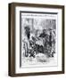 Cartoon of 1871 Mocking Darwin's Theory of Evolution-null-Framed Giclee Print