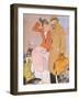 Cartoon of a German Couple Leaving France During the First World War, from 'La Baionnette', 1915-null-Framed Giclee Print
