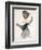 Cartoon of a Woman Performing a Hurried Striptease During the First World War-Jules-Alexandre Grün-Framed Giclee Print