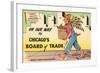 Cartoon of Chicago Board of Trade, Chicago, Illinois-null-Framed Art Print