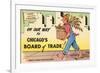 Cartoon of Chicago Board of Trade, Chicago, Illinois-null-Framed Art Print