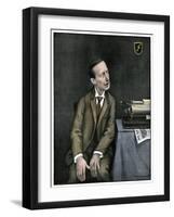 Cartoon of Marconi with His Wireless, 1903.-null-Framed Giclee Print