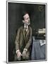 Cartoon of Marconi with His Wireless, 1903.-null-Mounted Premium Giclee Print