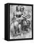 Cartoon of St Anne with Madonna and Child and St John, 15th Century-Leonardo da Vinci-Framed Stretched Canvas