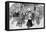 Cartoon of Suffragette in House of Commons-null-Framed Stretched Canvas