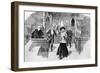 Cartoon of Suffragette in House of Commons-null-Framed Giclee Print