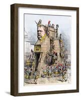 Cartoon of the 1880 Election Campaign: Winfield Scott Hanck (1824-1886) Represents as the Democrat-null-Framed Giclee Print