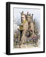 Cartoon of the 1880 Election Campaign: Winfield Scott Hanck (1824-1886) Represents as the Democrat-null-Framed Giclee Print