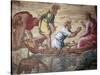 Cartoon of the miraculous draft of fishes, 15th century-Raphael-Stretched Canvas
