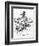 Cartoon of Theodore Roosevelt with the Big Stick-null-Framed Giclee Print