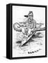 Cartoon of Theodore Roosevelt with the Big Stick-null-Framed Stretched Canvas