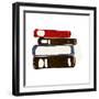 Cartoon Old Books-lineartestpilot-Framed Art Print