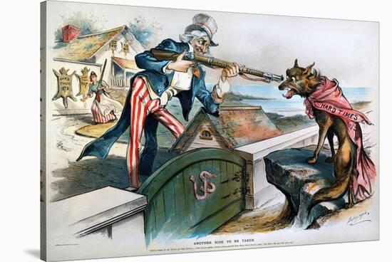 Cartoon: Panic Of 1893-Louis Dalrymple-Stretched Canvas