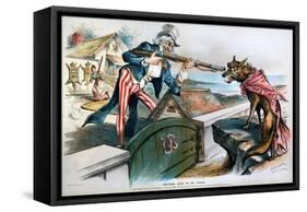 Cartoon: Panic Of 1893-Louis Dalrymple-Framed Stretched Canvas