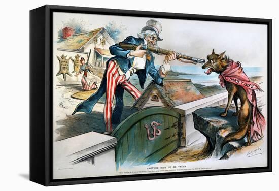 Cartoon: Panic Of 1893-Louis Dalrymple-Framed Stretched Canvas