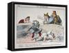 Cartoon, Paris Commune, 1871-null-Framed Stretched Canvas