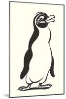 Cartoon Penguin-null-Mounted Art Print